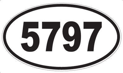 5797 - Oval Sticker