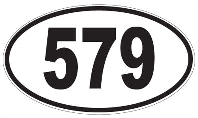 579 - Oval Sticker