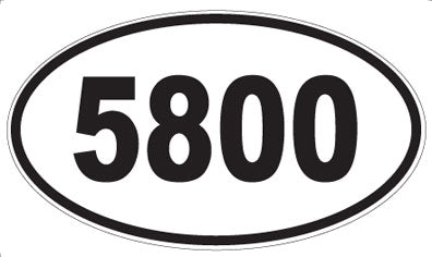 5800 - Oval Sticker