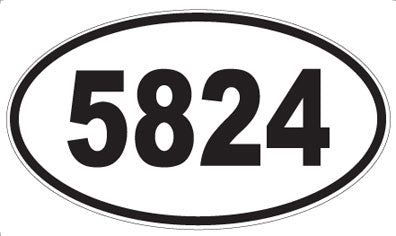 5824 - Oval Sticker