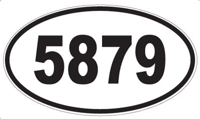 5879 - Oval Sticker