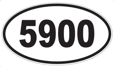 5900 - Oval Sticker