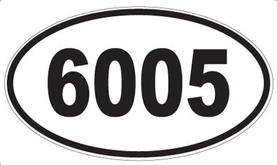 6005 - Oval Sticker