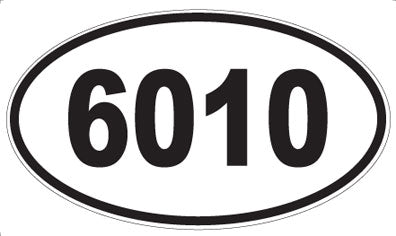 6010 - Oval Sticker