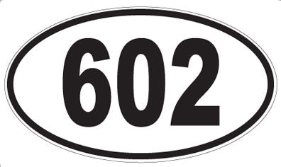 602 - Oval Sticker