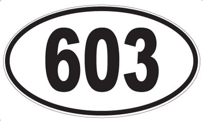 603 - Oval Sticker