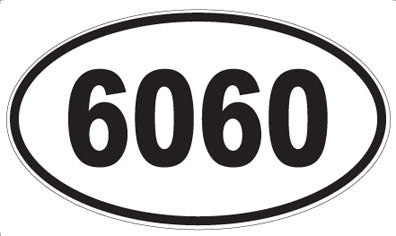 6060 - Oval Sticker