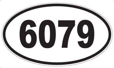 6079 - Oval Sticker