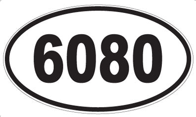 6080 - Oval Sticker