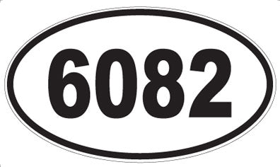 6082 - Oval Sticker