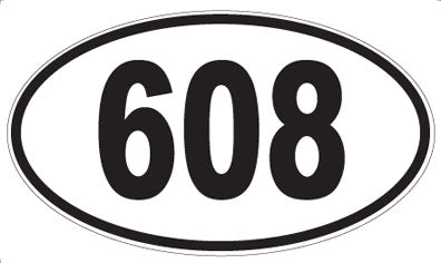 608 - Oval Sticker