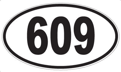 609 - Oval Sticker