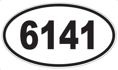 6141 - Oval Sticker
