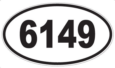 6149 - Oval Sticker