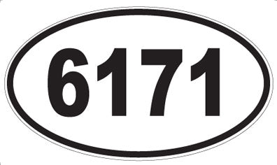6171 - Oval Sticker