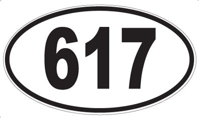 617 - Oval Sticker