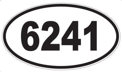 6241 - Oval Sticker