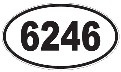 6246 - Oval Sticker