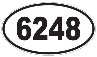 6248 - Oval Sticker