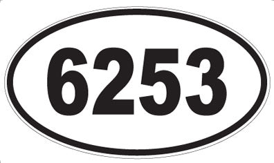 6253 - Oval Sticker