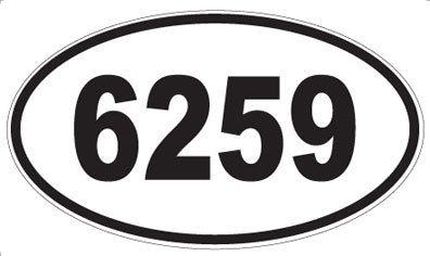 6259 - Oval Sticker