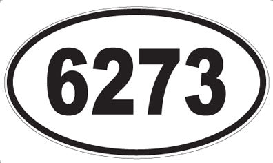 6273 - Oval Sticker