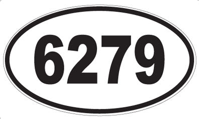 6279 - Oval Sticker