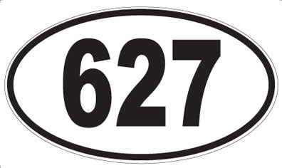 627 - Oval Sticker