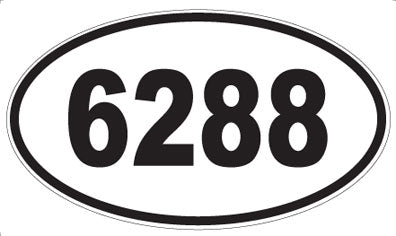 6288 - Oval Sticker