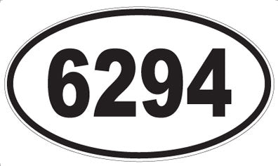 6294 - Oval Sticker