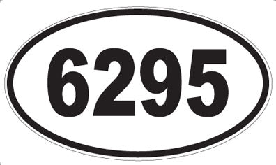 6295 - Oval Sticker
