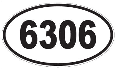 6306 - Oval Sticker
