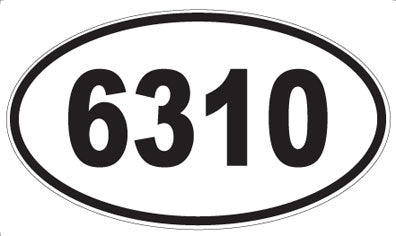 6310 - Oval Sticker