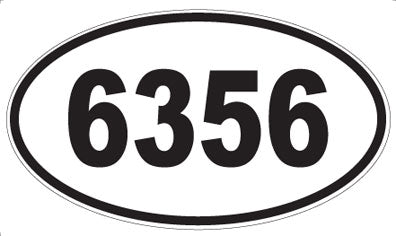 6356 - Oval Sticker