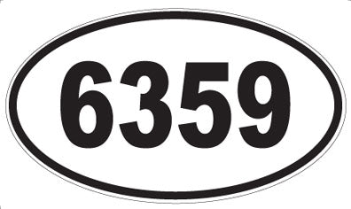 6359 - Oval Sticker