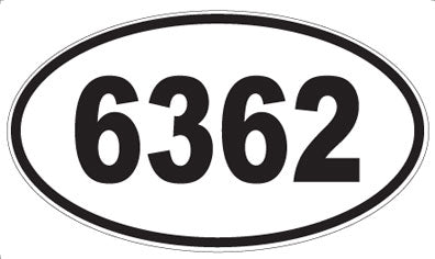 6362 - Oval Sticker