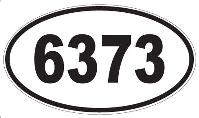 6373 - Oval Sticker