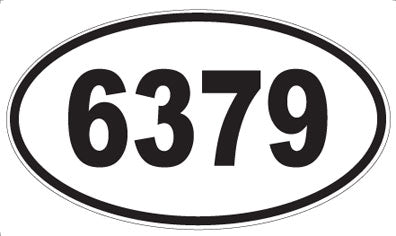6379 - Oval Sticker