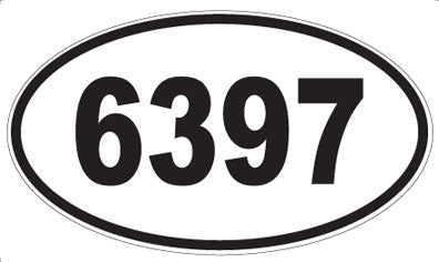 6397 - Oval Sticker