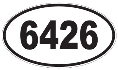 6426 - Oval Sticker