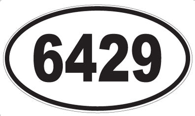 6429 - Oval Sticker