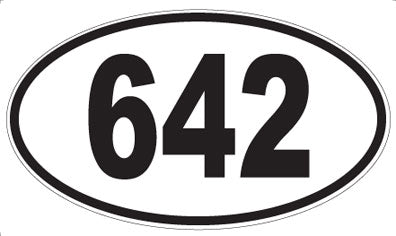 642 - Oval Sticker