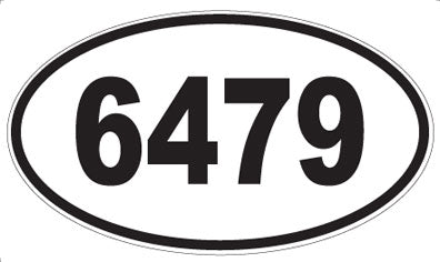 6479 - Oval Sticker