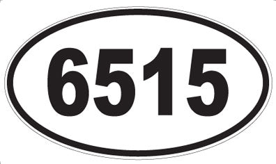 6515 - Oval Sticker