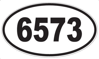 6573 - Oval Sticker