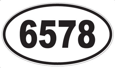 6578 - Oval Sticker