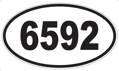 6592 - Oval Sticker