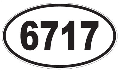 6717 - Oval Sticker