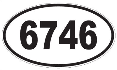 6746 - Oval Sticker