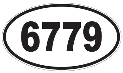 6779 - Oval Sticker